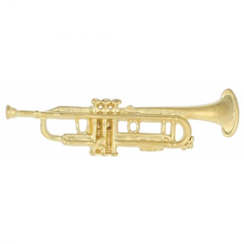 Trompete-Pin, vergoldet, Blasmusik