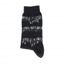 Socken mit weißen Notenlinien, Noten - Größe: 39/42 Socken mit weißen Notenlinien, Noten - Größe: 39/42