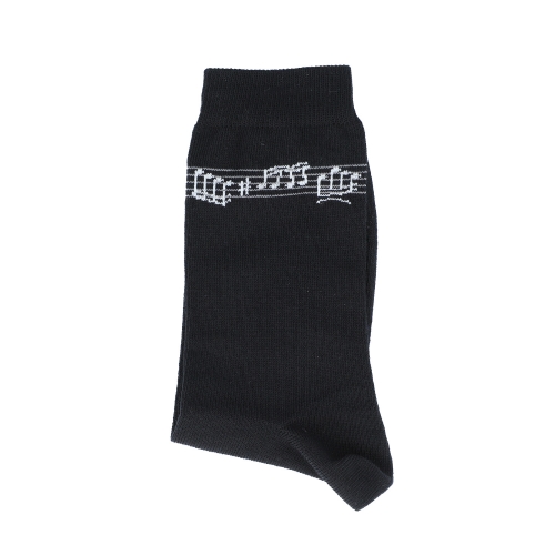 Socken mit eingewebtem Notenband, Noten, Notenlinie, Musik-Socken - Gre: 39/42
