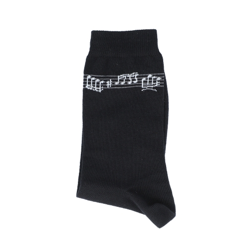 Socken mit eingewebtem Notenband, Noten, Notenlinie, Musik-Socken - Gr��e: 43/45