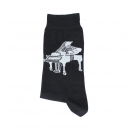 Socken mit eingewebtem Flügel, Konzertflügel, Musik-Socken - Größe: 43/45 Socken mit eingewebtem Flügel, Konzertflügel, Musik-Socken - Größe: 43/45