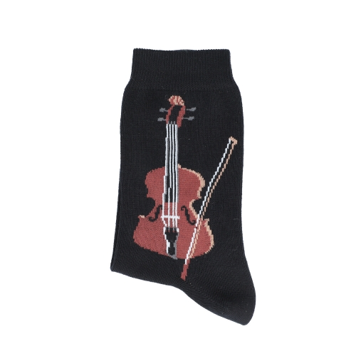 Violine-Socken, Geige, Musik-Socken - Größe: 39/42